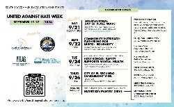 South Bay Communiity Coalition Against Hate presents United Against Hate Week from September 21-27, 2024